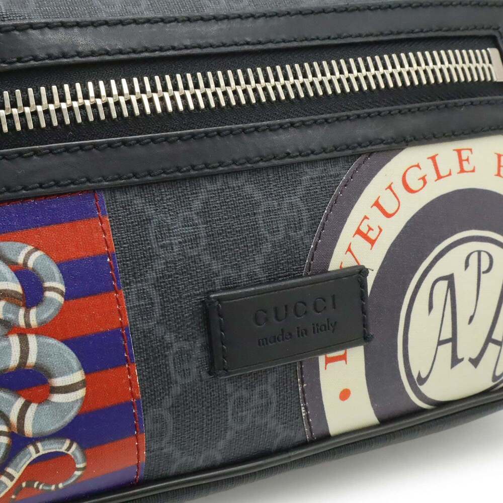 GUCCI Black Leather Fanny Pack - Picture 10 of 10